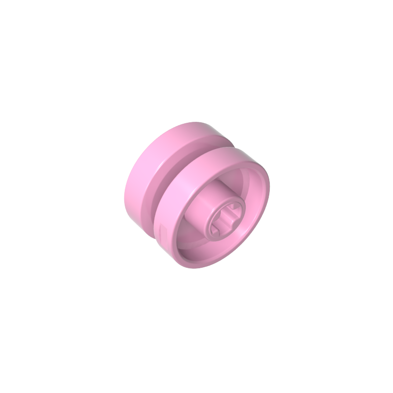 18976 | Wheel 18mm D. x 12mm with Axle Hole and Stud, Solid Brake Rotor Lines