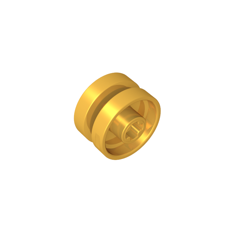 18976 | Wheel 18mm D. x 12mm with Axle Hole and Stud, Solid Brake Rotor Lines