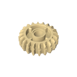35185 | Technical Gear 20 Tooth Double Bevel with Clutch on Both Sides
