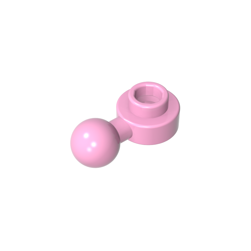 3614b | Plate, Round 1 x 1 with Tow Ball with Round Hole (Homemaker Figure / Maxifigure Hand)