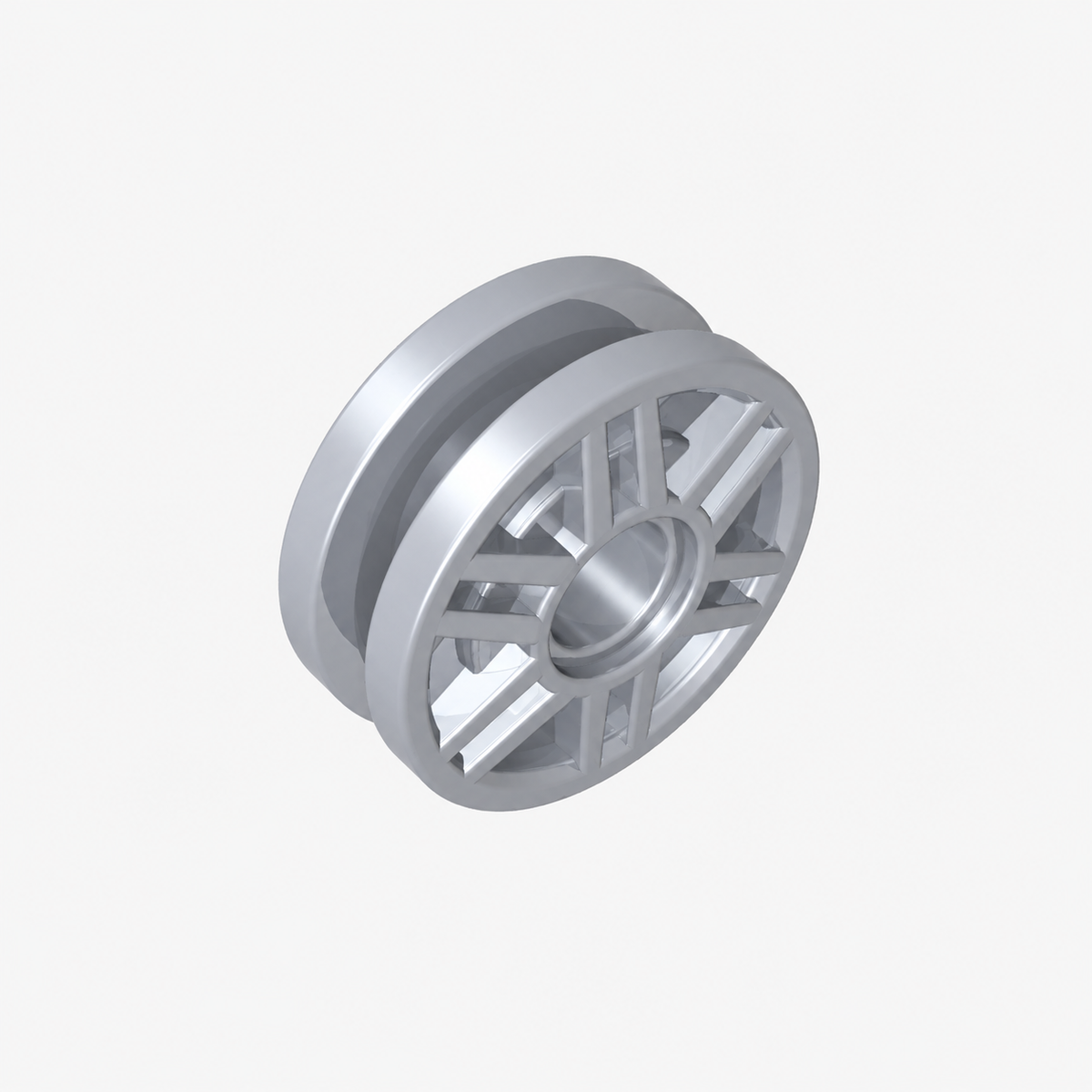 13971 | Wheel 18mm D. x 8mm with Fake Bolts and Deep Spokes with Inner RingWh
