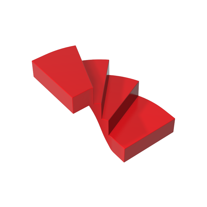 28466 | Stairs 6 x 6 x 4 Curved