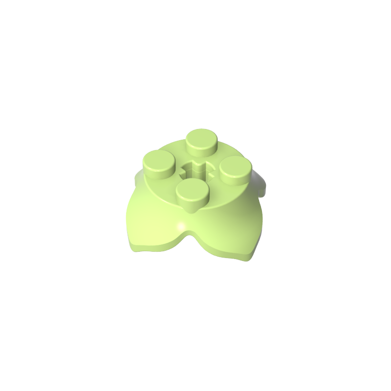 15469 | Plant Leaves 2 x 2 with 4 Petals and Axle Hole