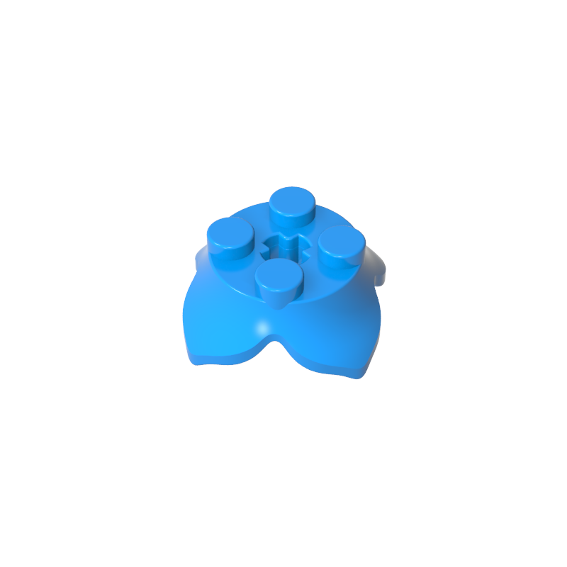 15469 | Plant Leaves 2 x 2 with 4 Petals and Axle Hole