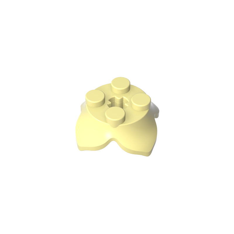 15469 | Plant Leaves 2 x 2 with 4 Petals and Axle Hole