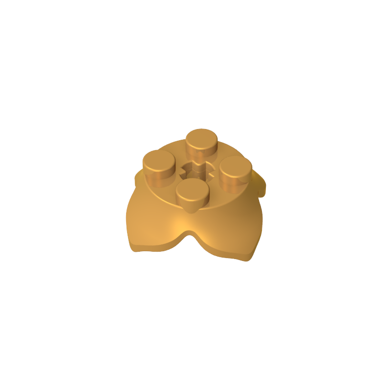15469 | Plant Leaves 2 x 2 with 4 Petals and Axle Hole
