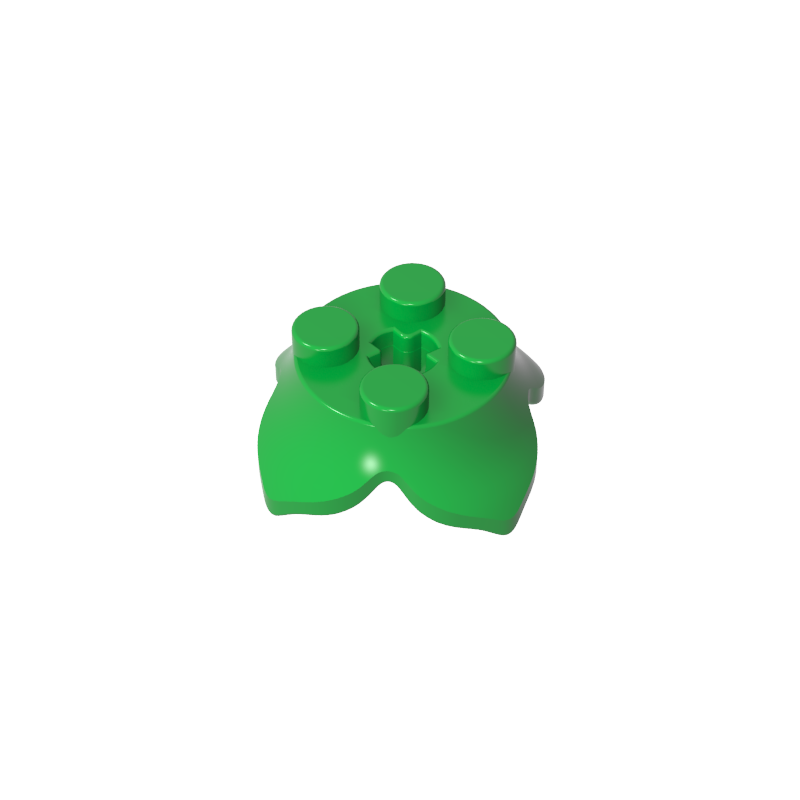 15469 | Plant Leaves 2 x 2 with 4 Petals and Axle Hole