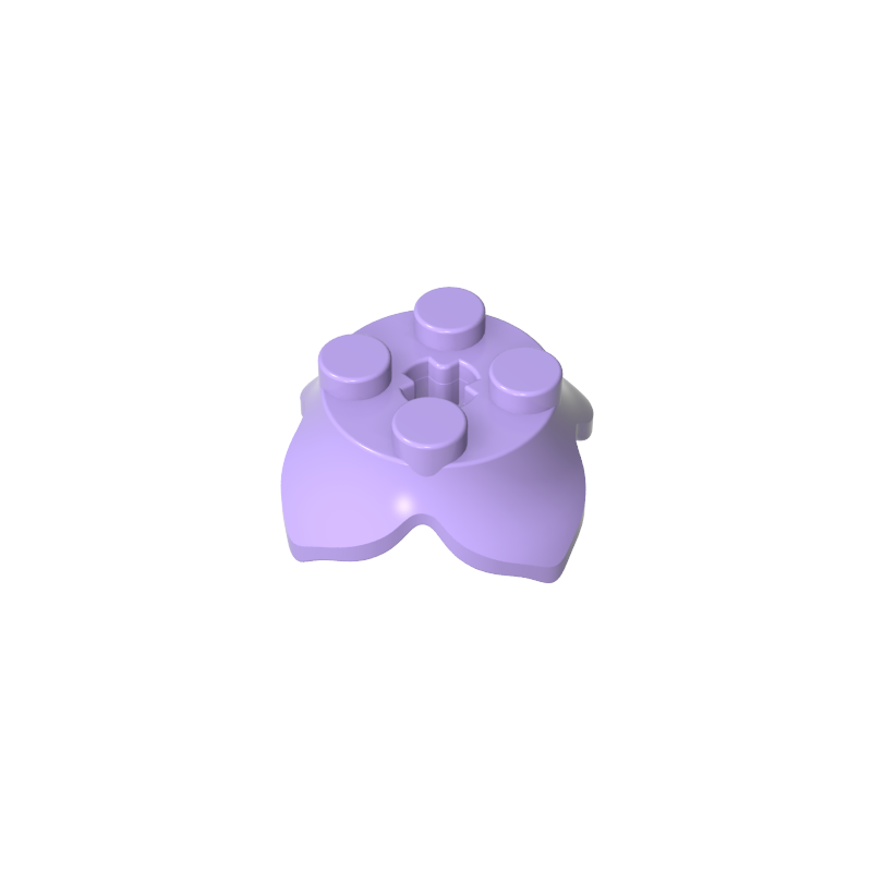 15469 | Plant Leaves 2 x 2 with 4 Petals and Axle Hole