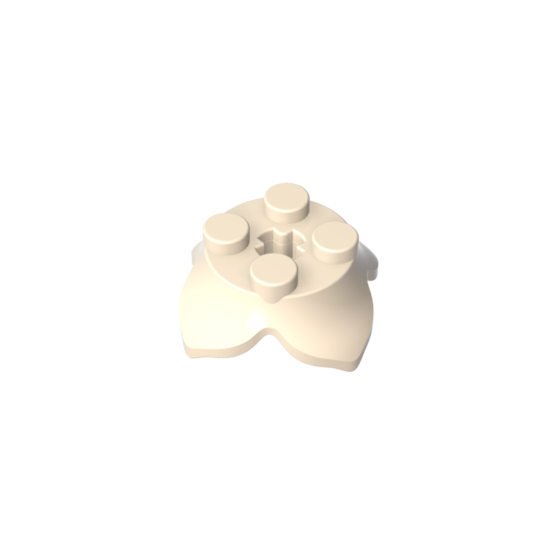 15469 | Plant Leaves 2 x 2 with 4 Petals and Axle Hole