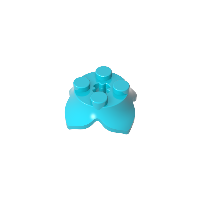 15469 | Plant Leaves 2 x 2 with 4 Petals and Axle Hole