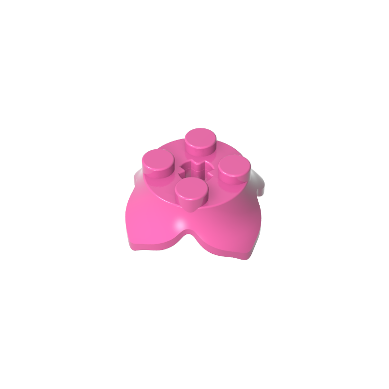 15469 | Plant Leaves 2 x 2 with 4 Petals and Axle Hole