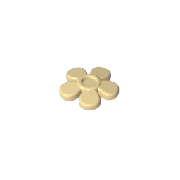 96483 | Friends Accessories Hair Decoration, Flower with Smooth Petals and Small Pin
