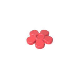96483 | Friends Accessories Hair Decoration, Flower with Smooth Petals and Small Pin