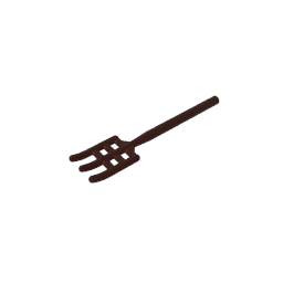 95345 | Utensil Pitchfork - Handle with Round End