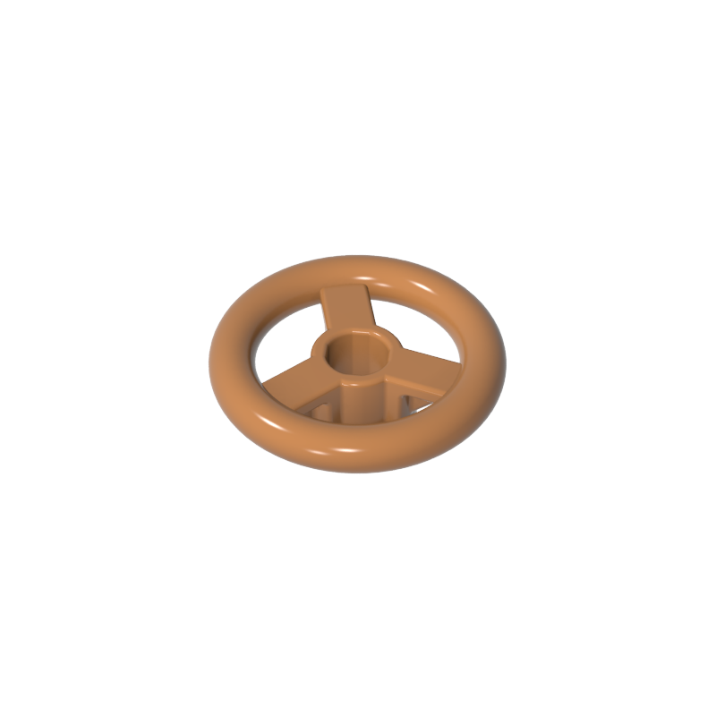 16091 | Vehicle, Steering Wheel Small, 2 Studs Diameter