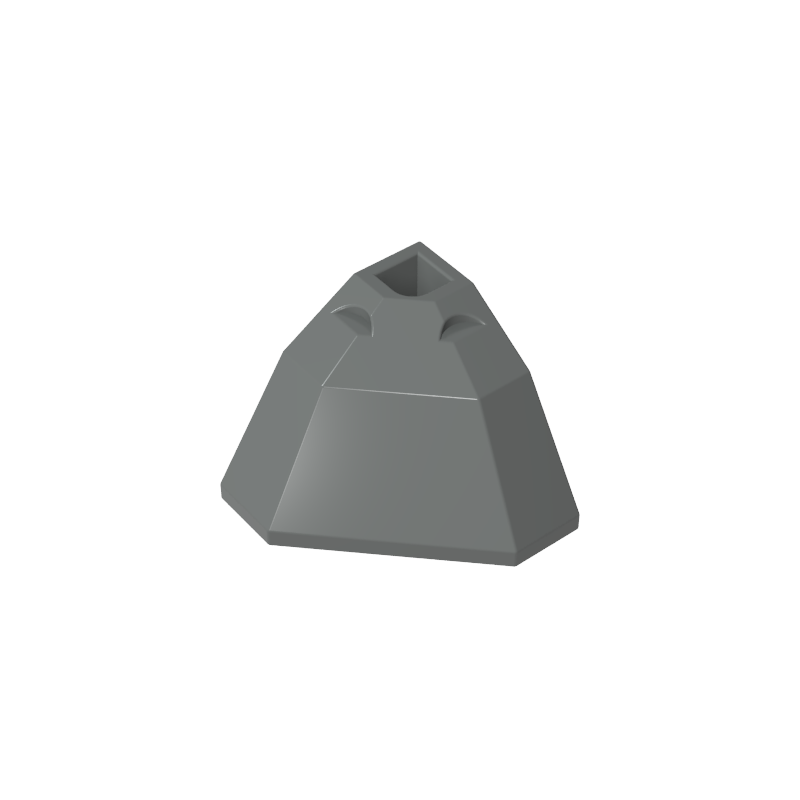 2464 | Brick, Modified Facet 3 x 3 x 2 Bottom