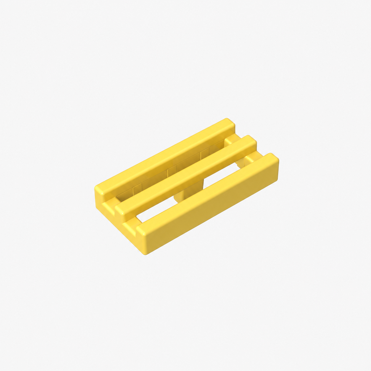 2412b | Tile, Modified 1 x 2 Grille without Bottom Groove / Lip