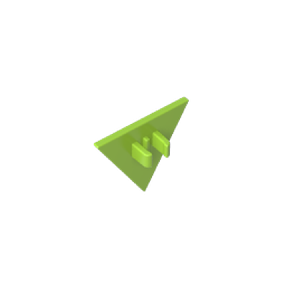 30259a | Road Sign 2 x 2 Triangle with Clip