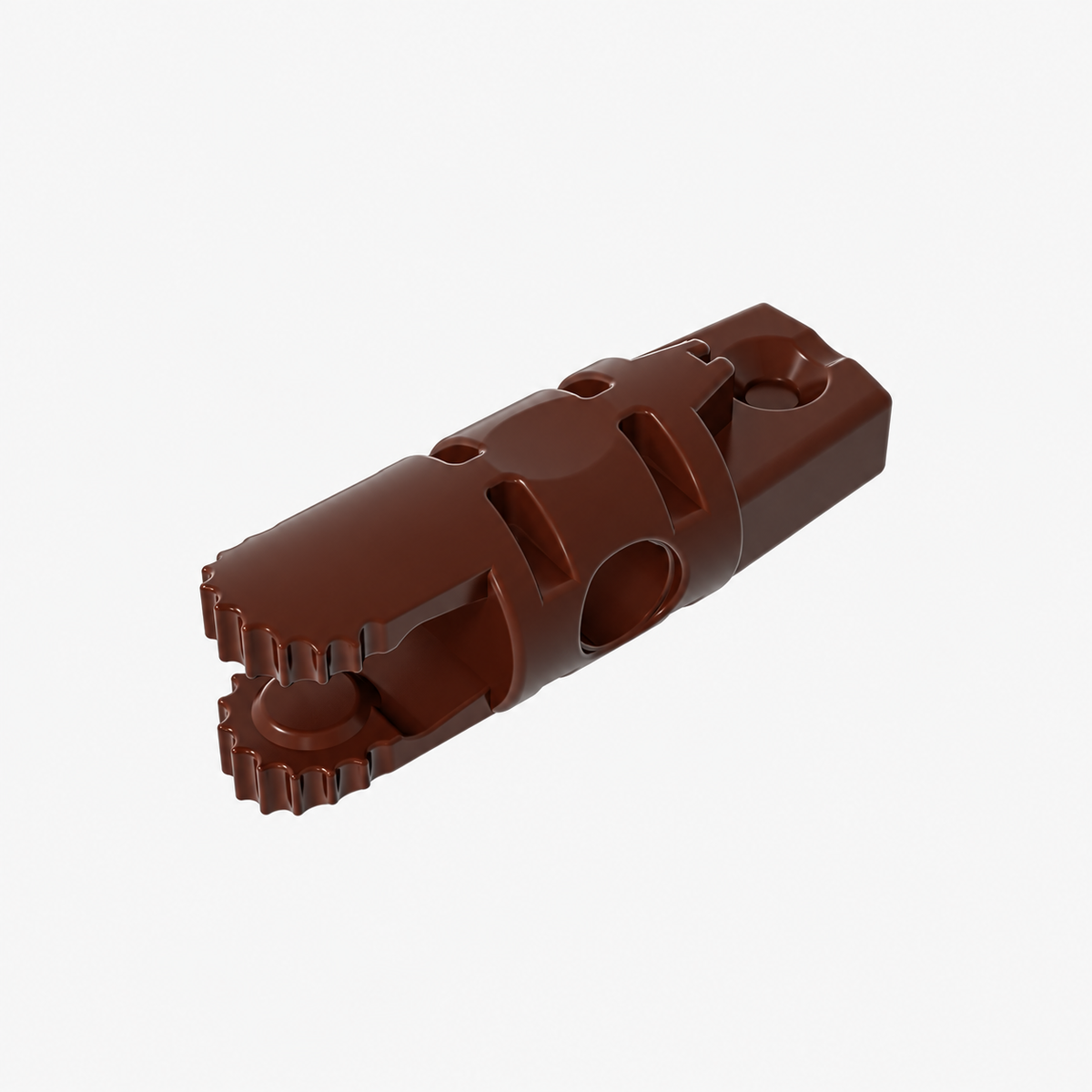 30554b | Hinge Cylinder 1 x 3 Locking with 1 Finger and 2 Fingers on Ends, without Hole