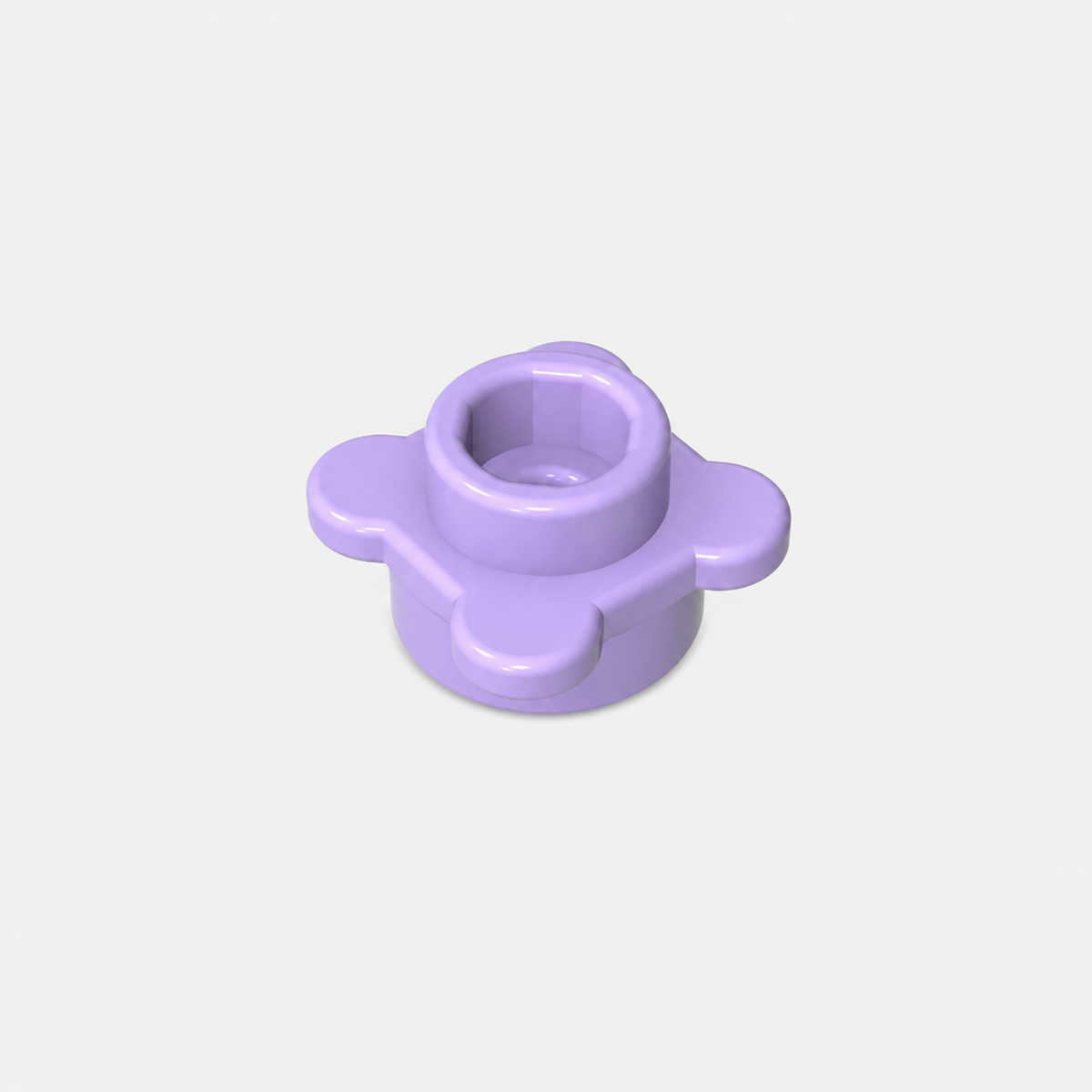 33291 | Plate, Round 1 x 1 with Flower Edge (4 Knobs / Petals)