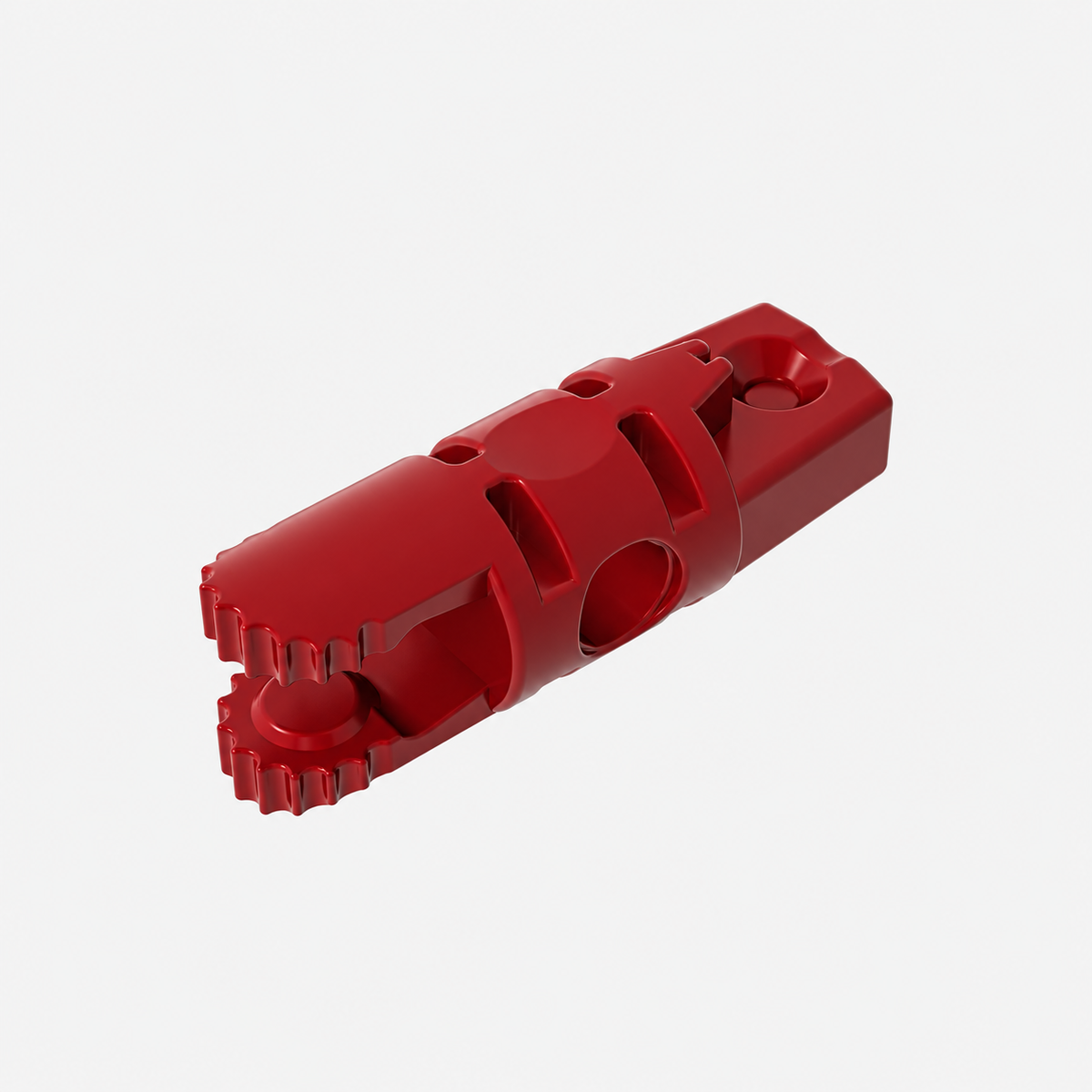 30554b | Hinge Cylinder 1 x 3 Locking with 1 Finger and 2 Fingers on Ends, without Hole