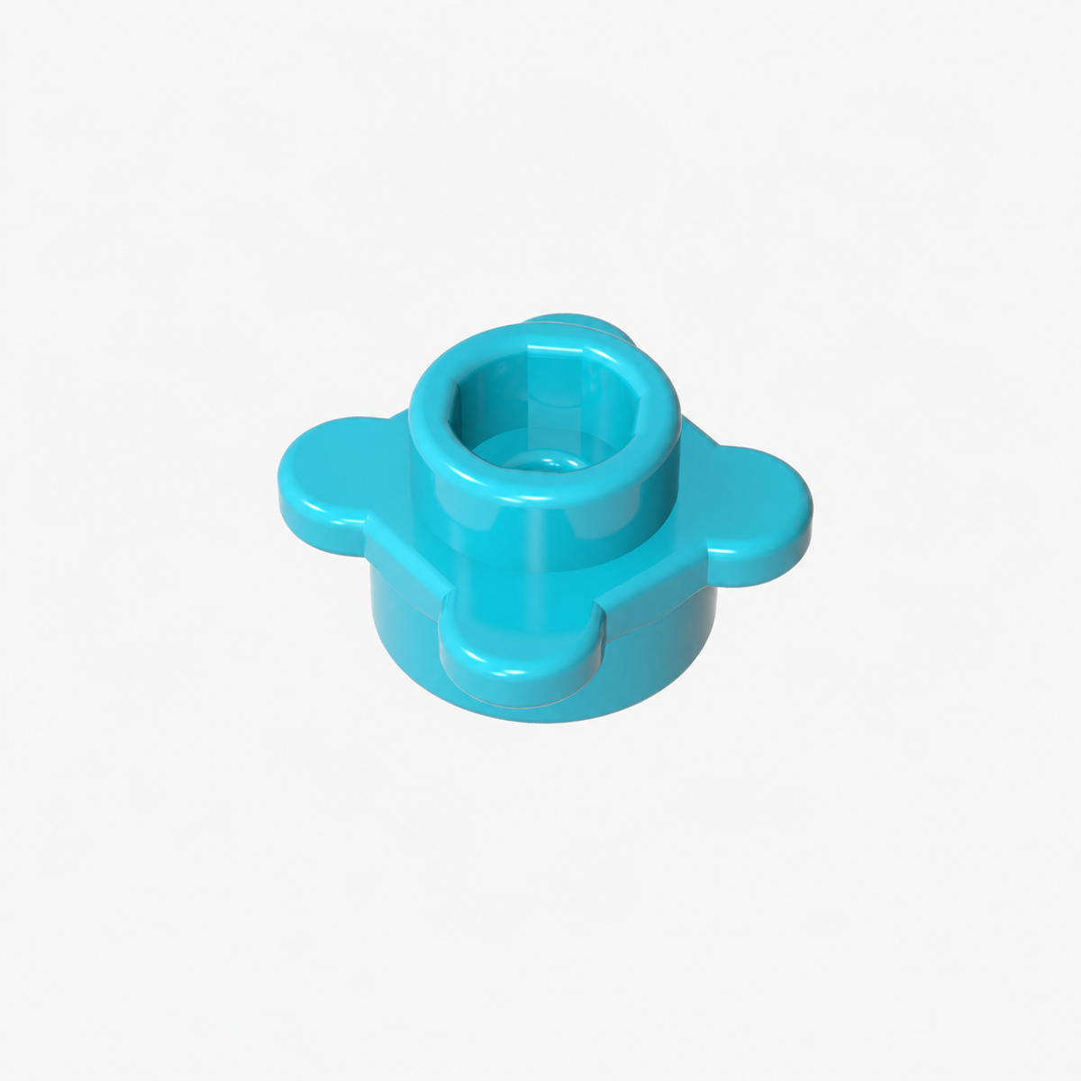 33291 | Plate, Round 1 x 1 with Flower Edge (4 Knobs / Petals)