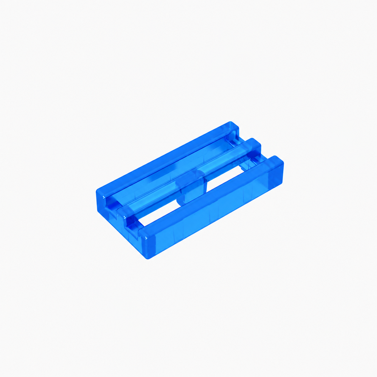 2412b | Tile, Modified 1 x 2 Grille without Bottom Groove / Lip