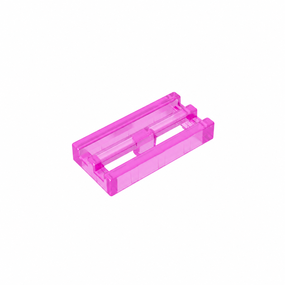2412b | Tile, Modified 1 x 2 Grille without Bottom Groove / Lip