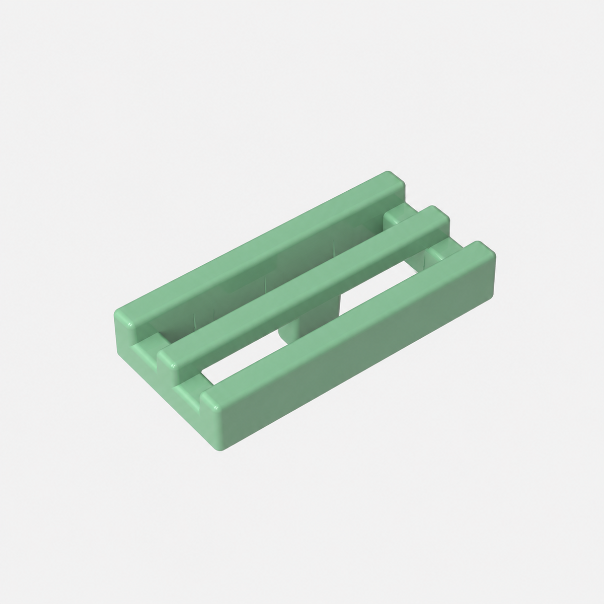 2412b | Tile, Modified 1 x 2 Grille without Bottom Groove / Lip