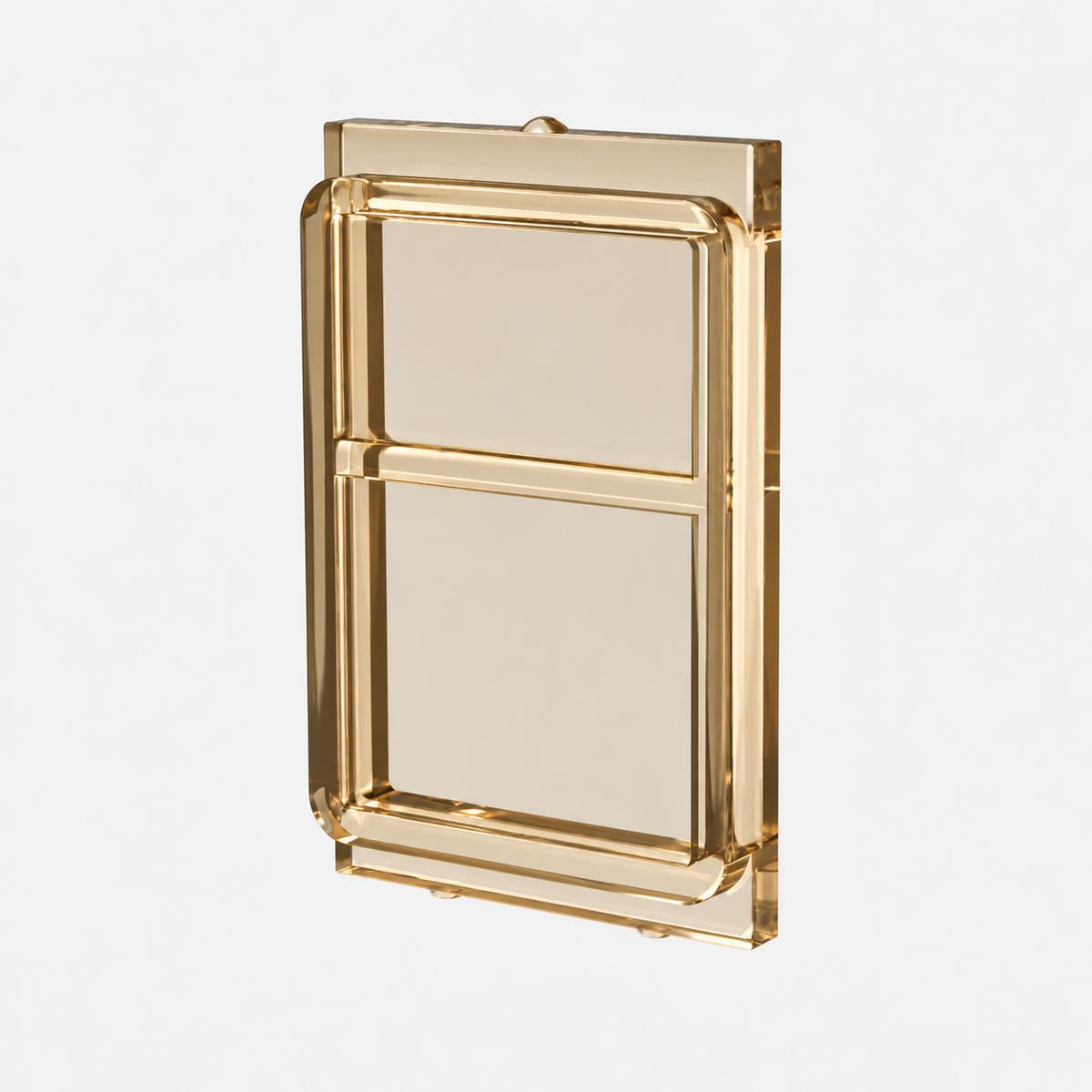 4183 | Glass for Train Door with Lip on Top and Bottom