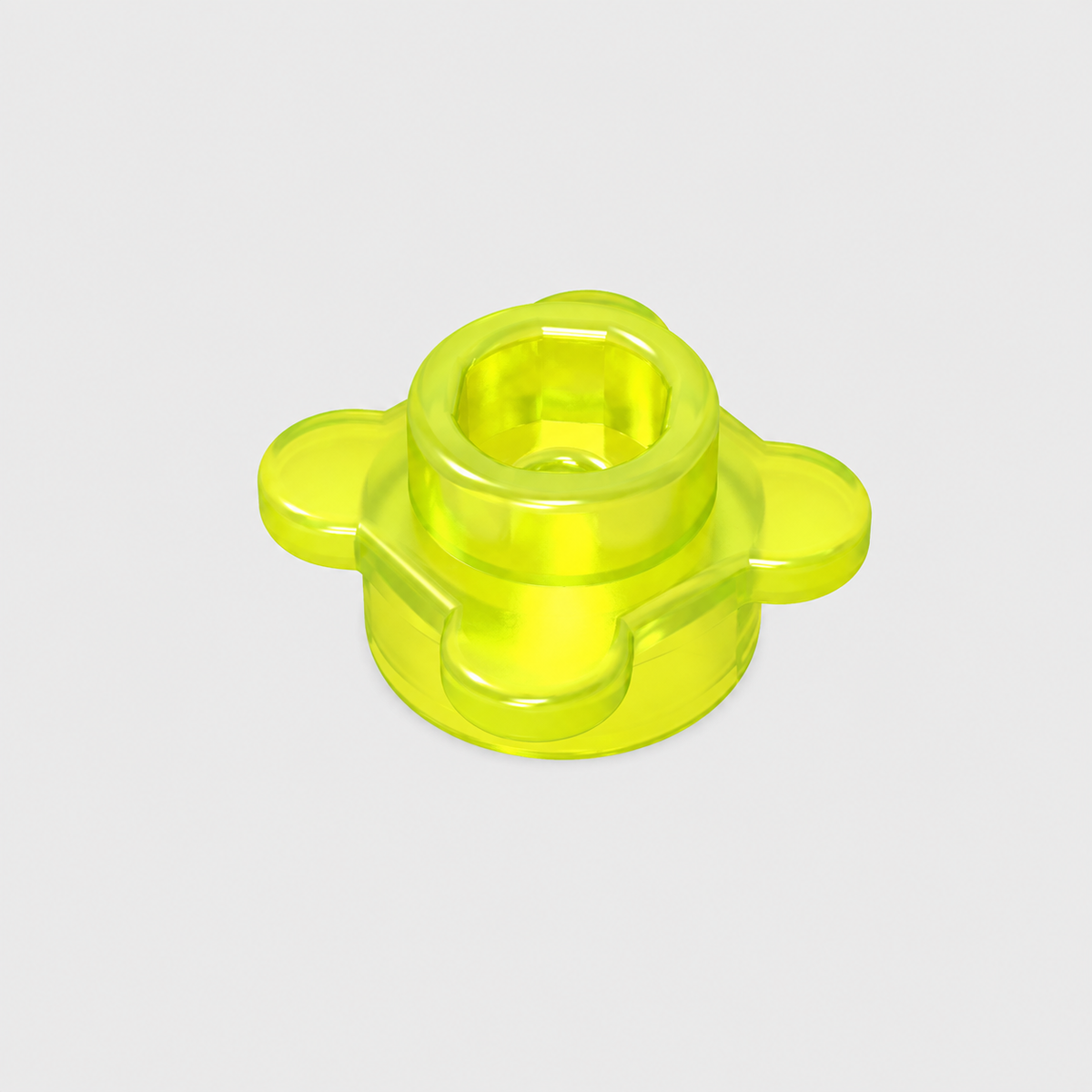 33291 | Plate, Round 1 x 1 with Flower Edge (4 Knobs / Petals)