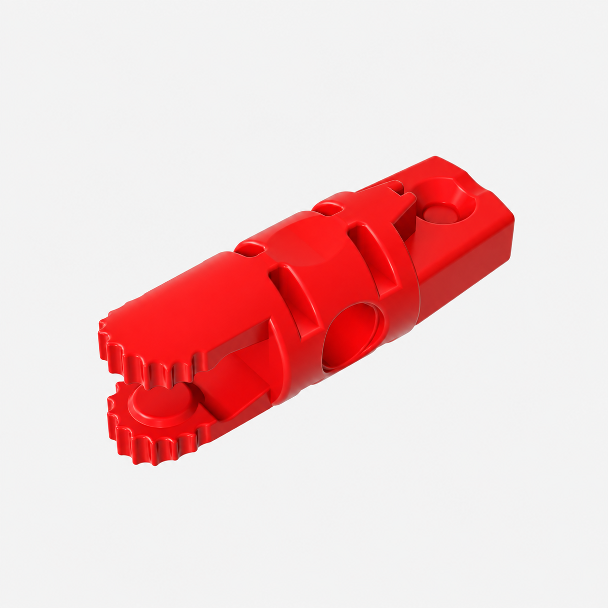 30554b | Hinge Cylinder 1 x 3 Locking with 1 Finger and 2 Fingers on Ends, without Hole