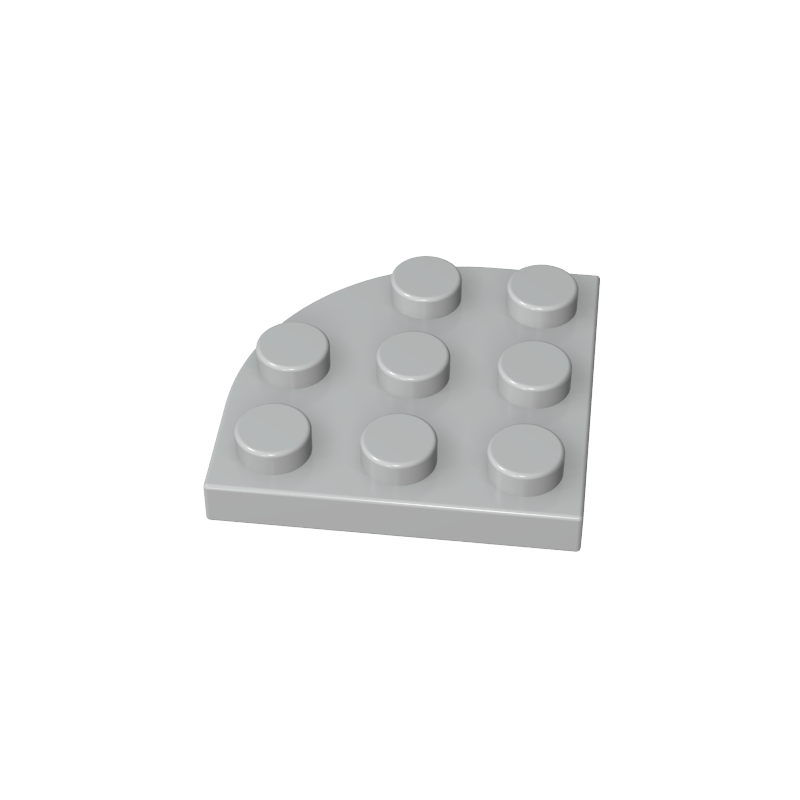 30357 | Plate, Round Corner 3 x 3