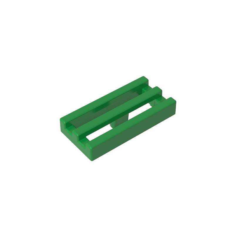2412b | Tile, Modified 1 x 2 Grille without Bottom Groove / Lip