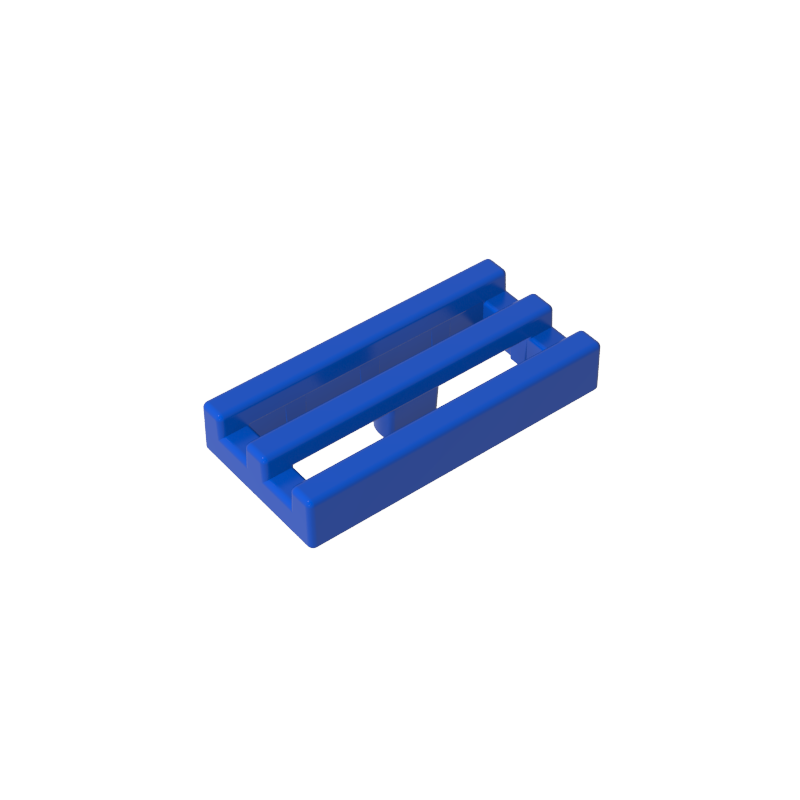 2412b | Tile, Modified 1 x 2 Grille without Bottom Groove / Lip