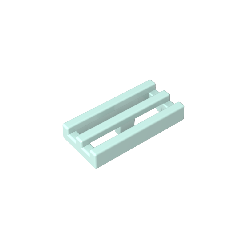 2412b | Tile, Modified 1 x 2 Grille without Bottom Groove / Lip