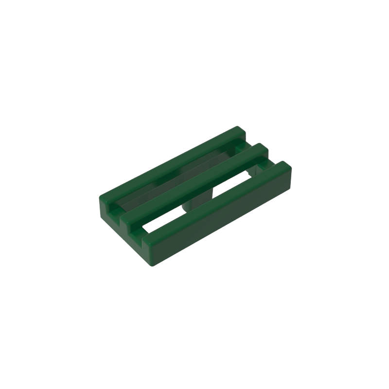 2412b | Tile, Modified 1 x 2 Grille without Bottom Groove / Lip