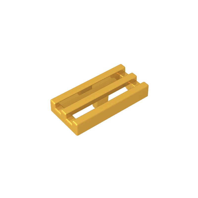 2412b | Tile, Modified 1 x 2 Grille without Bottom Groove / Lip