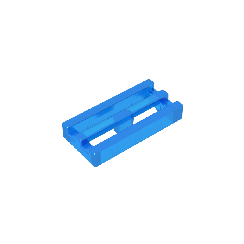 2412b | Tile, Modified 1 x 2 Grille without Bottom Groove / Lip