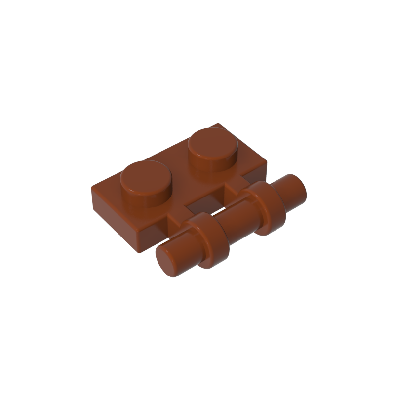 2540 | Plate, Modified 1 x 2 with Bar Handle on Side - Free Ends