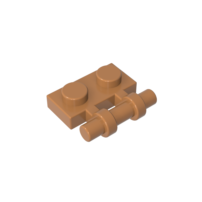 2540 | Plate, Modified 1 x 2 with Bar Handle on Side - Free Ends