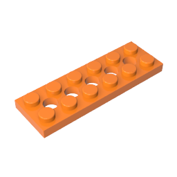 32001 | Technical Plate 2 x 6 with 5 Holes