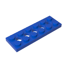 32001 | Technical Plate 2 x 6 with 5 Holes