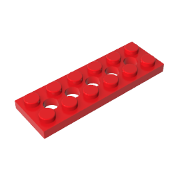 32001 | Technical Plate 2 x 6 with 5 Holes