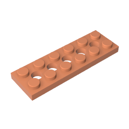 32001 | Technical Plate 2 x 6 with 5 Holes