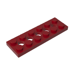 32001 | Technical Plate 2 x 6 with 5 Holes