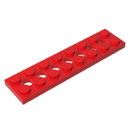 3738 | Technical Plate 2 x 8 with 7 Holes