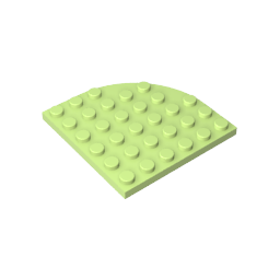 6003 | Plate, Round Corner 6 x 6