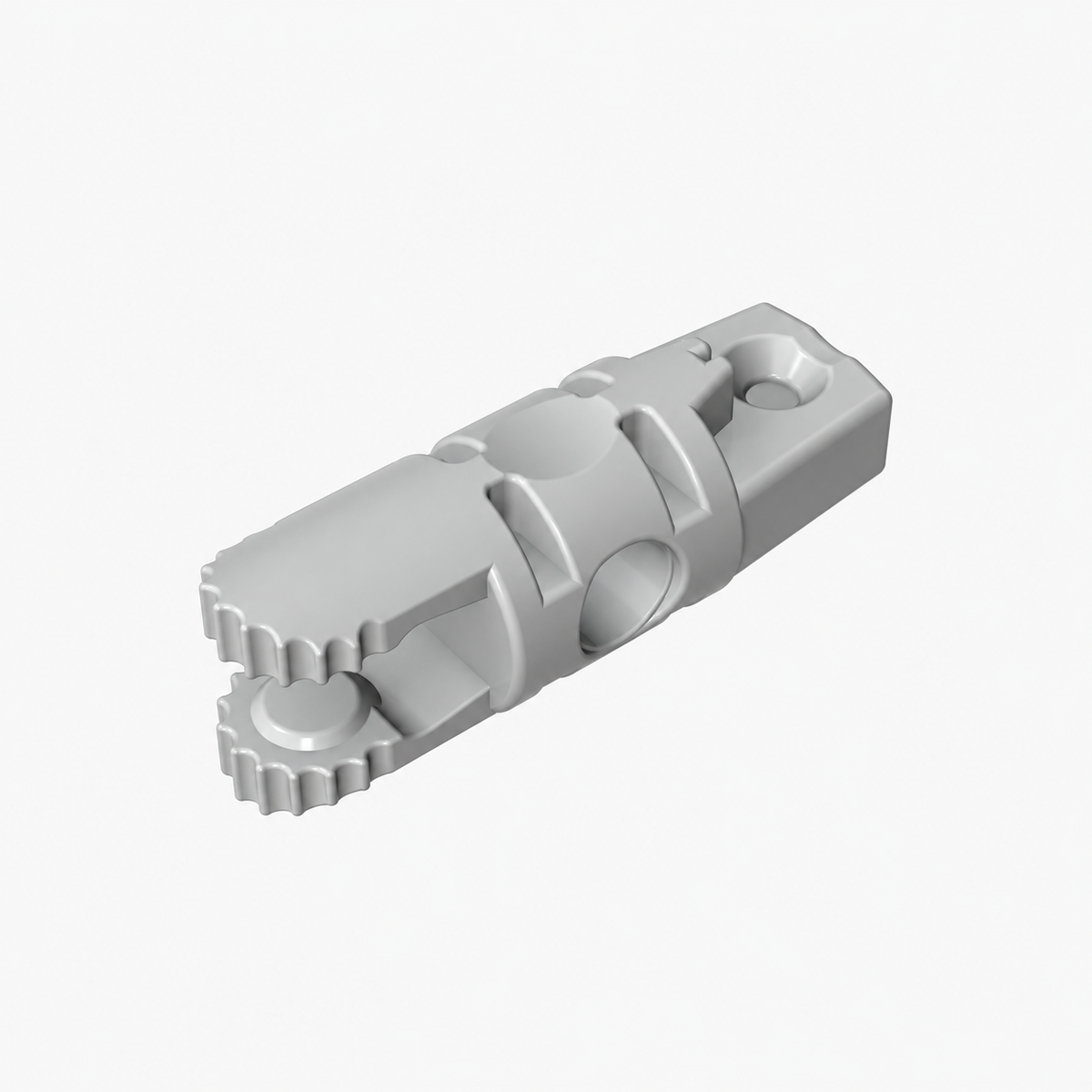 30554b | Hinge Cylinder 1 x 3 Locking with 1 Finger and 2 Fingers on Ends, without Hole