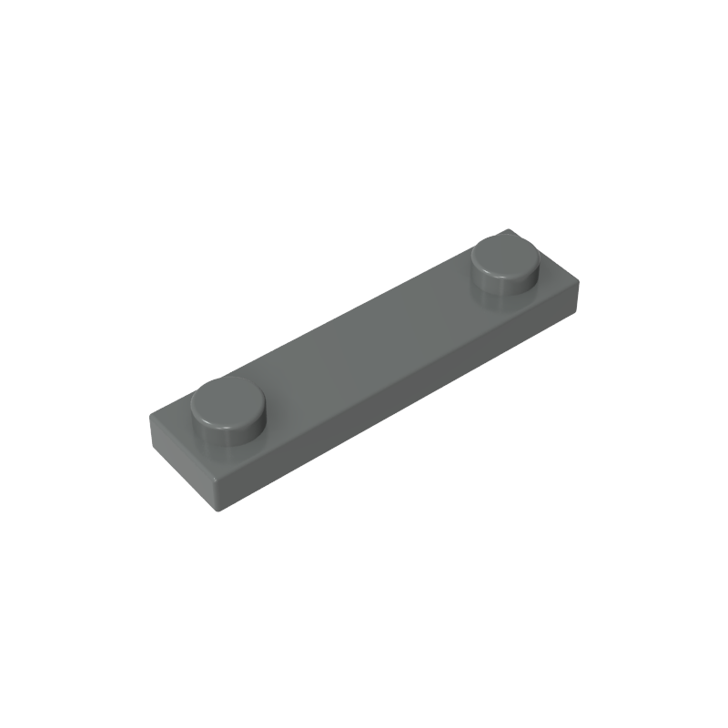 92593 | Plate, Modified 1 x 4 with 2 Studs without Groove